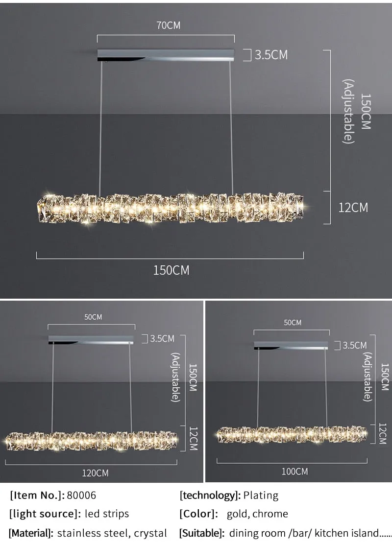 YLK Aloduk Island Luxury crystal chandelier