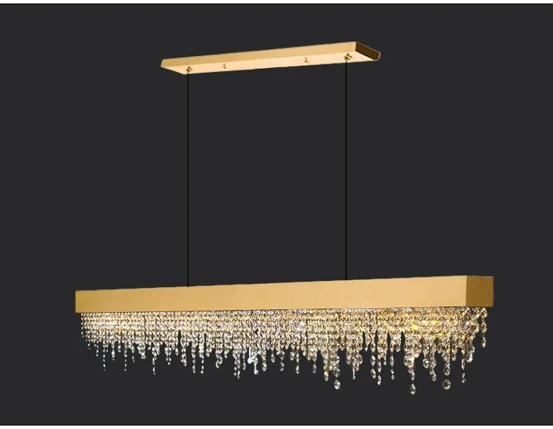 YLK Innite - Luxury Rectangle modern crystal chandelier