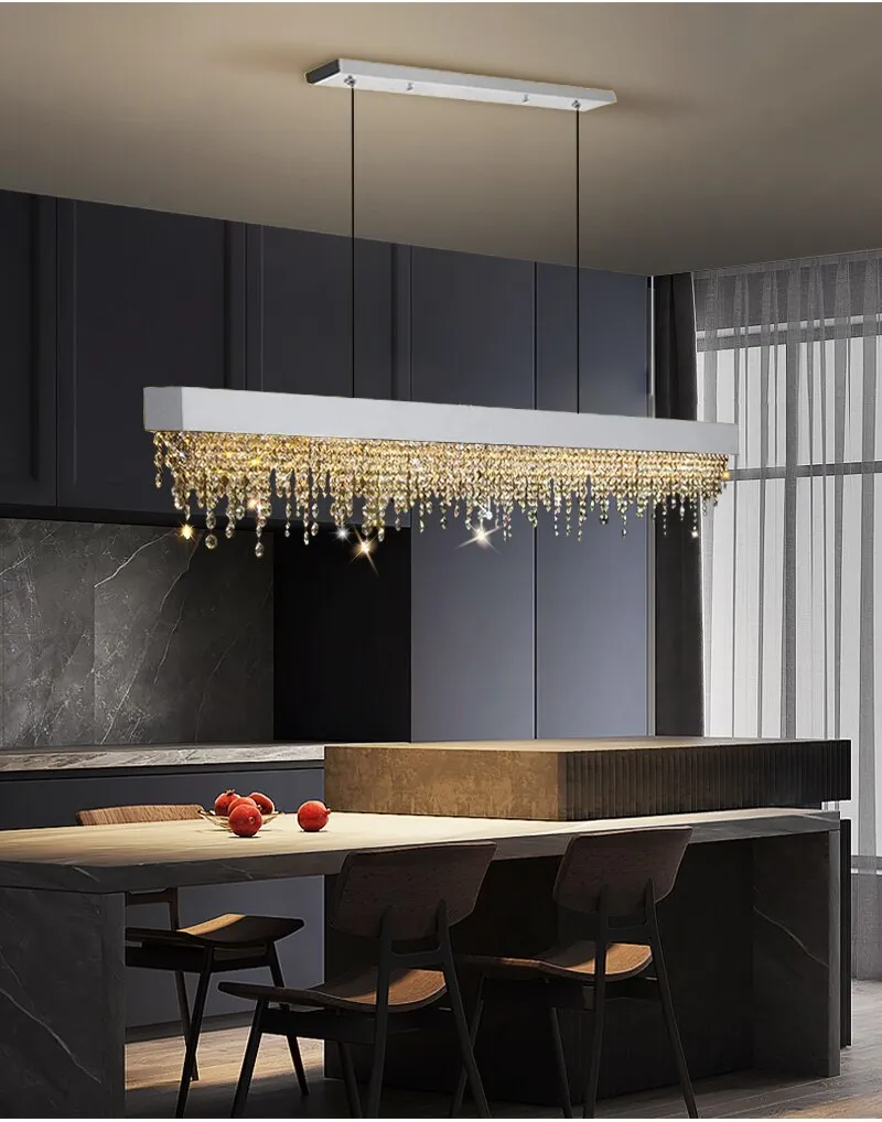 YLK Innite - Luxury Rectangle modern crystal chandelier