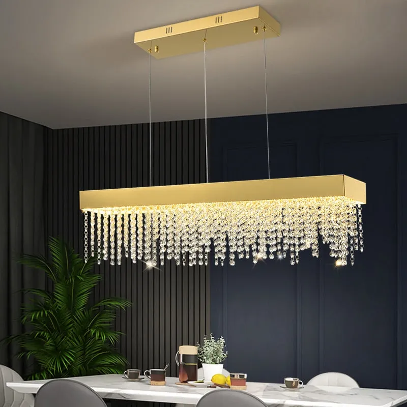 YLK Innite - Luxury Rectangle modern crystal chandelier