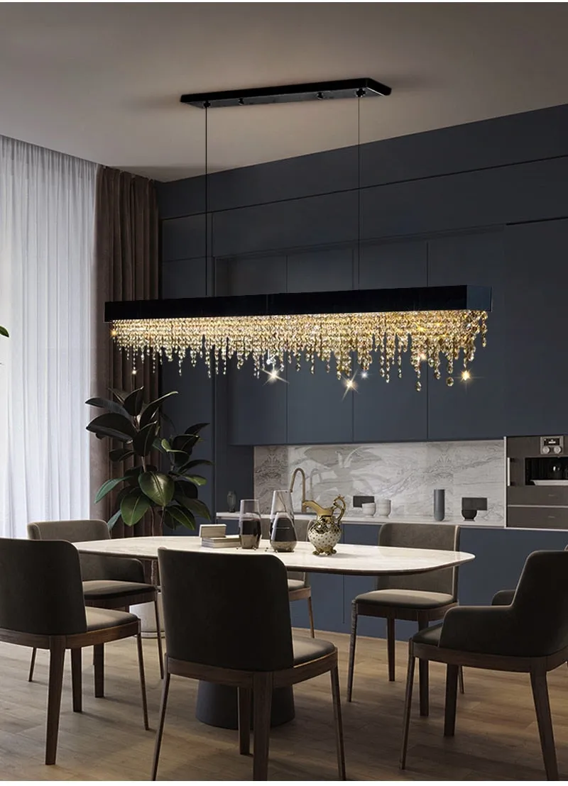 YLK Innite - Luxury Rectangle modern crystal chandelier