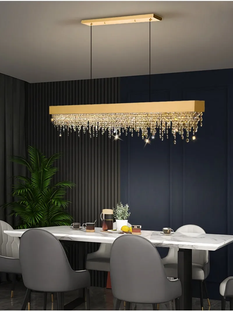 YLK Innite - Luxury Rectangle modern crystal chandelier
