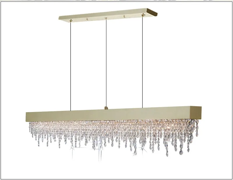 YLK Innite - Luxury Rectangle modern crystal chandelier